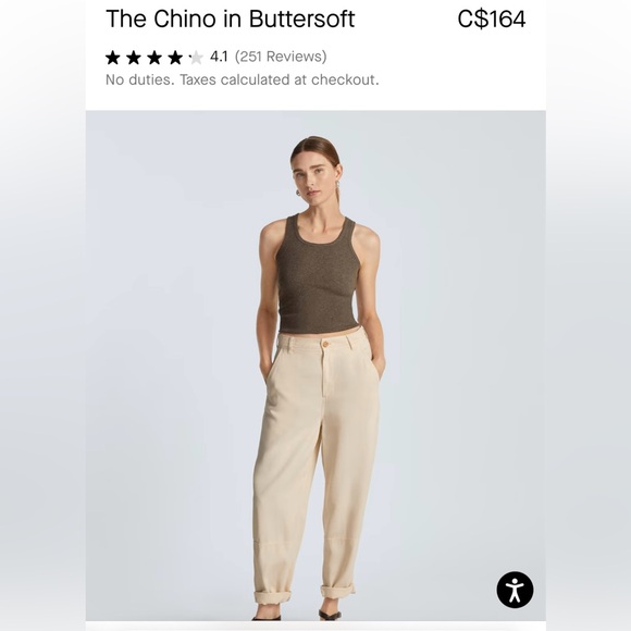 Everlane the chino in buttersoft Tencel pants - Picture 2 of 11